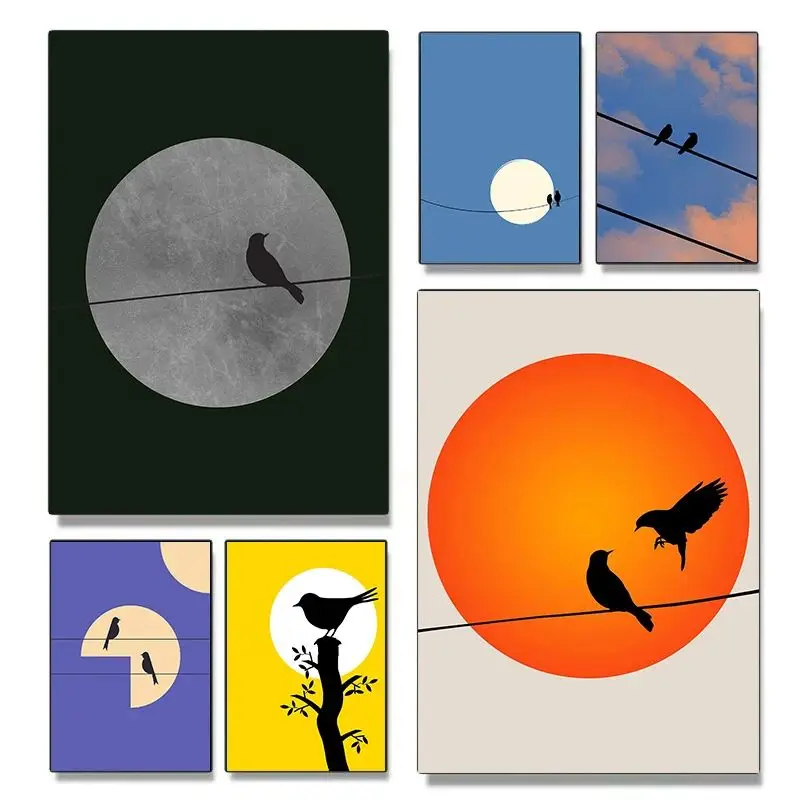1pc frameless canvas Poster Canvas Printing Color Fashion Trend House Home Furnishings Decoration Aesthetics Natural Wall Can