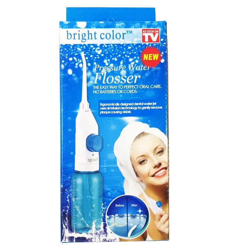 A Set Hand Pressed Blue and White Dental Cleaner Dual-use for Nasal Cleaning Convenient Household Oral Cleaning and Dirt Removal