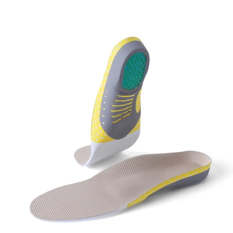 Sweat-absorbing Deodorizing Breathable Shoes Insoles Silicone Eva Military Training Flat Foot Arch Support Orthopedics Insoles