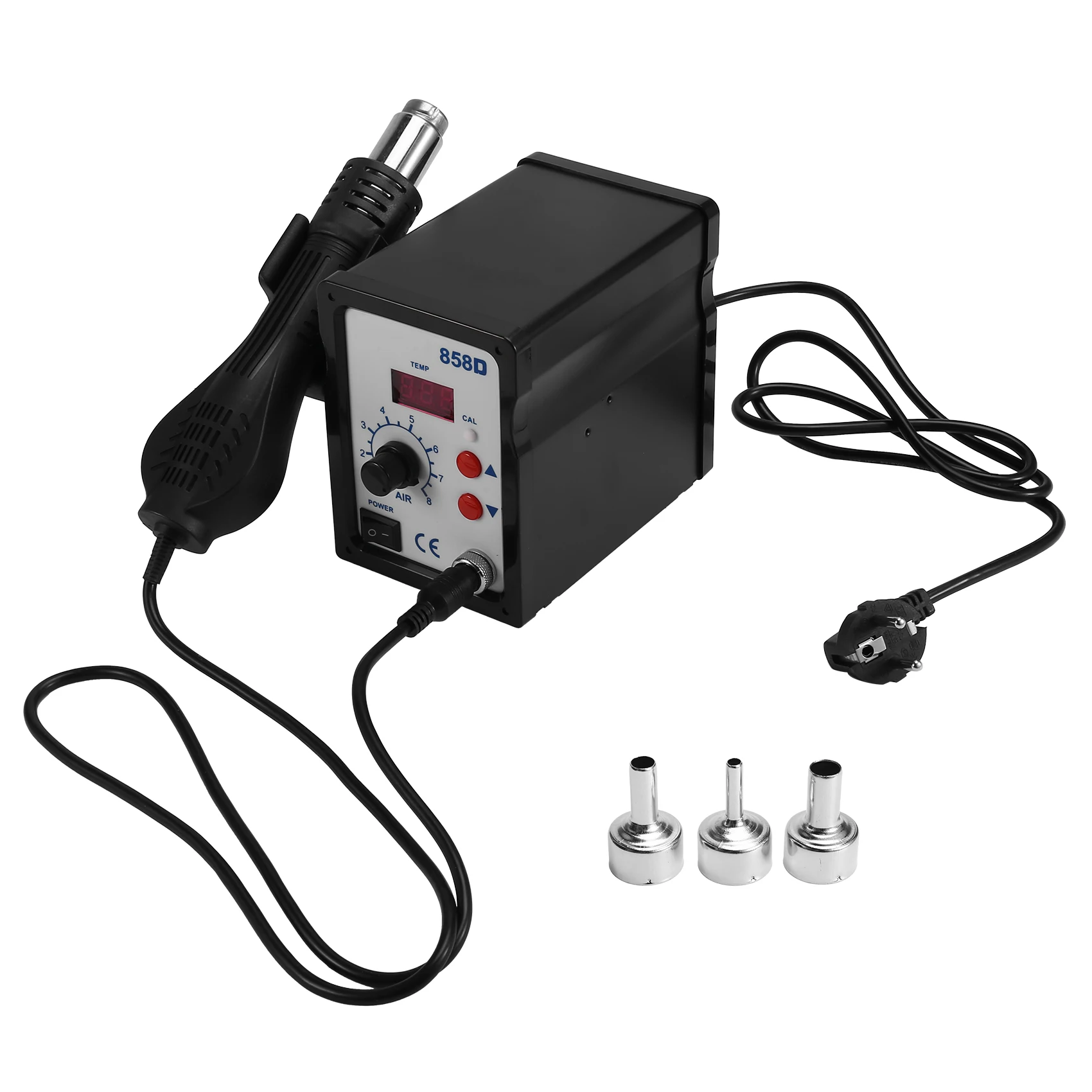 Hot Air Tool 858D BGA Rework Solder Station Blower Hair Dryer Hairdryer Soldering Heat Tool for Welding Repair EU Plug