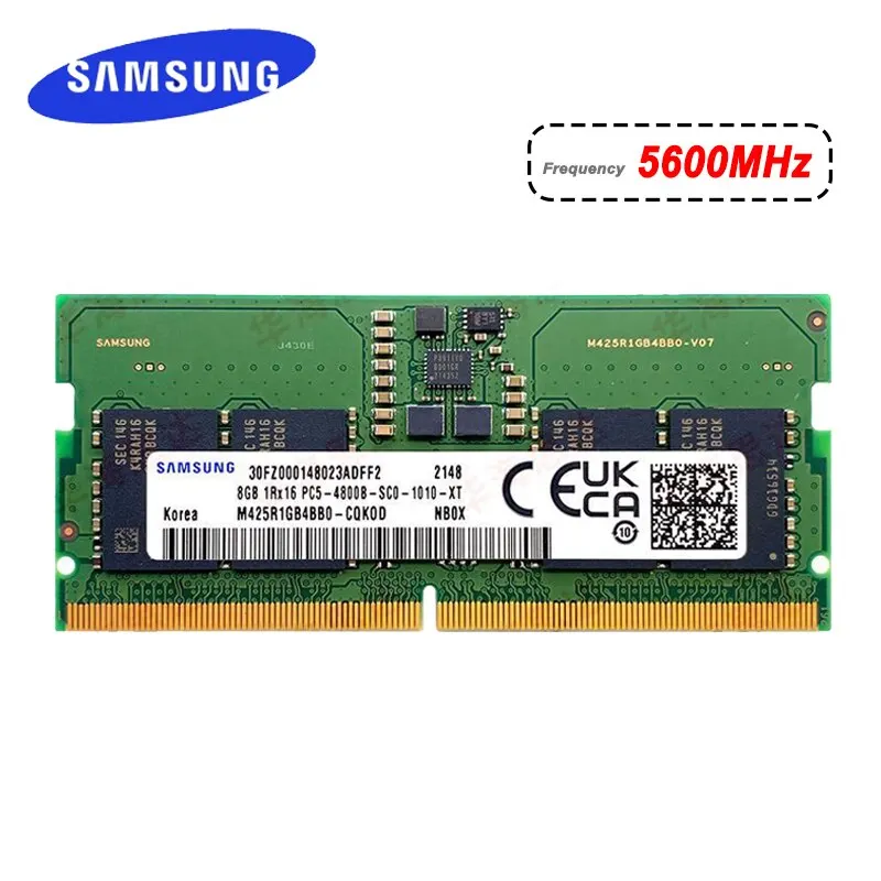 サムスンノートブックddr5 ram 8gb 16gb 32gb ram 4800mhz 5600mhz so dimm 260pin dell lenovo asus hpメモリスティックラップトップコンピューター用