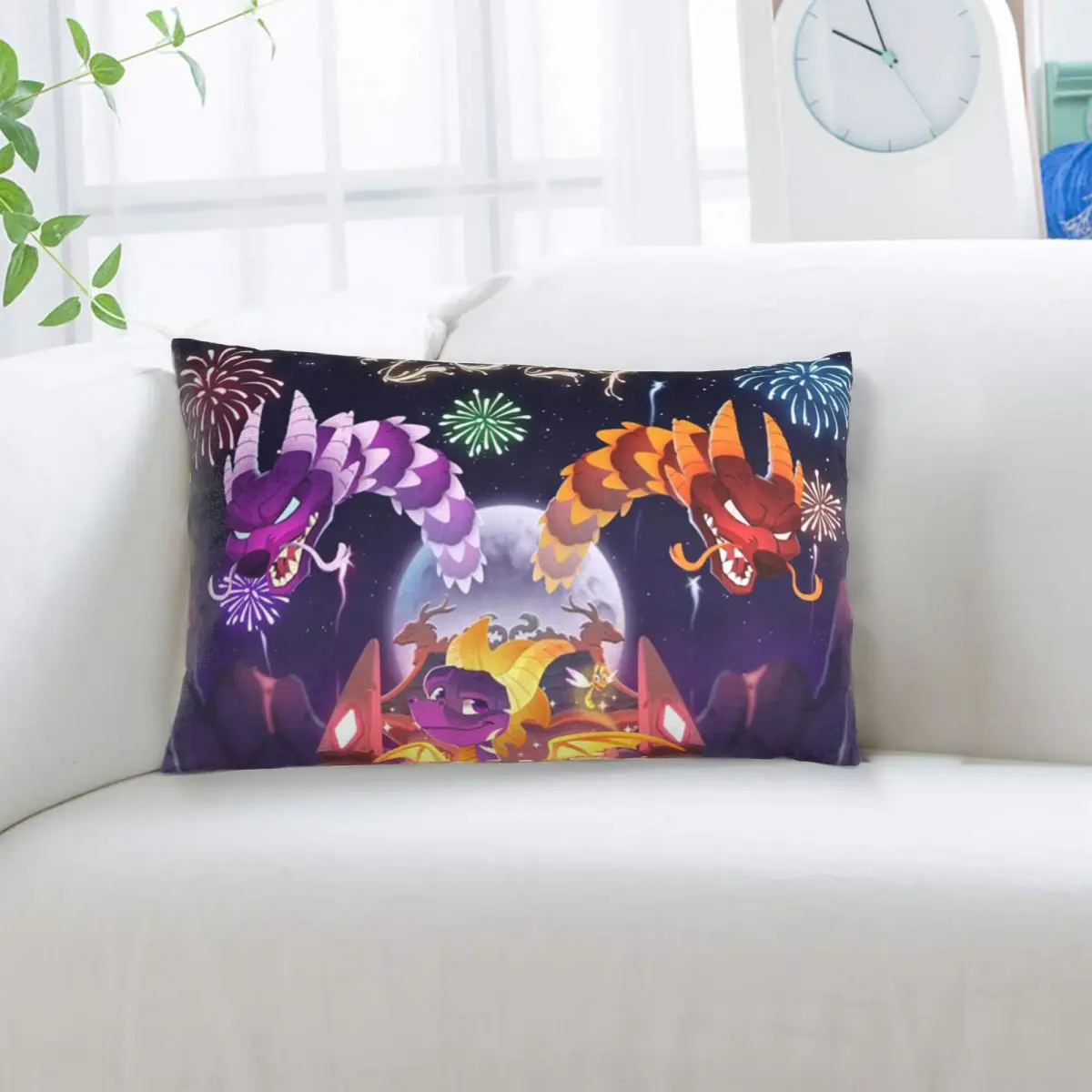 Ice Spyro Rectangle Pillowcase Cushion Cover Decor Bedroom Bed Home Comfort Throw Pillow