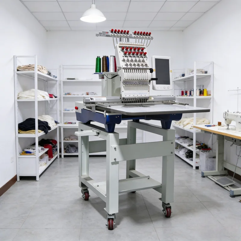 High Speed Computer Embroidery Machine with 20 Million Needle Caps/flat Embroidery Machine with Multiple Heads