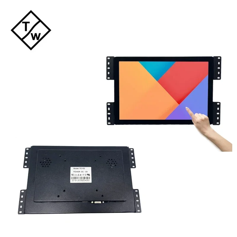 Metal Frame 1280x800 HD Panel 10.1 Inch PCAP Touch Screen Open Frame