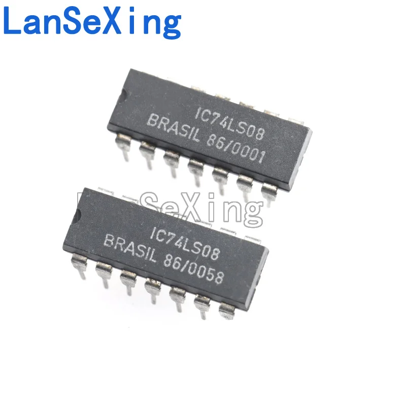 74LS08 HD74LS08P quad 2-input forward AND gate direct DIP14 chip IC74LS08