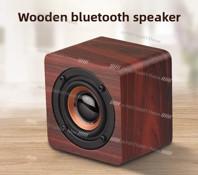 Wooden Mini Wireless Bluetooth Small Speaker, Mobile Phone Gift Creative Small Stereo