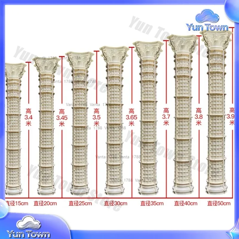 European Roman column mold cast-in-place circular shape of cement column external wall of gate for plastic-steel column
