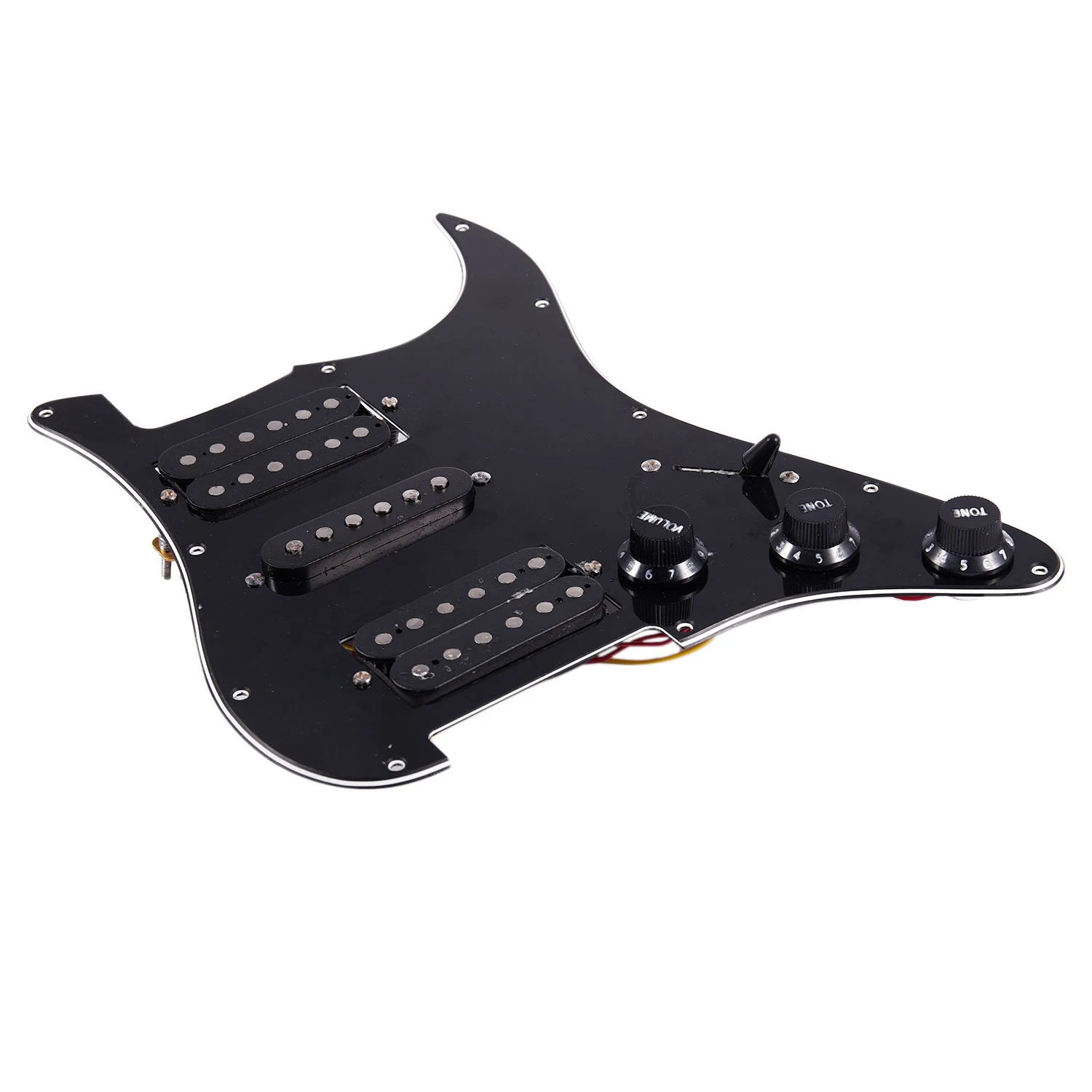Loaded Prewired Electric Guitar Pickguard 11 Hole Hsh Pickups Pre Wired Single-Coil Humbucker Magnet Pickups image 6