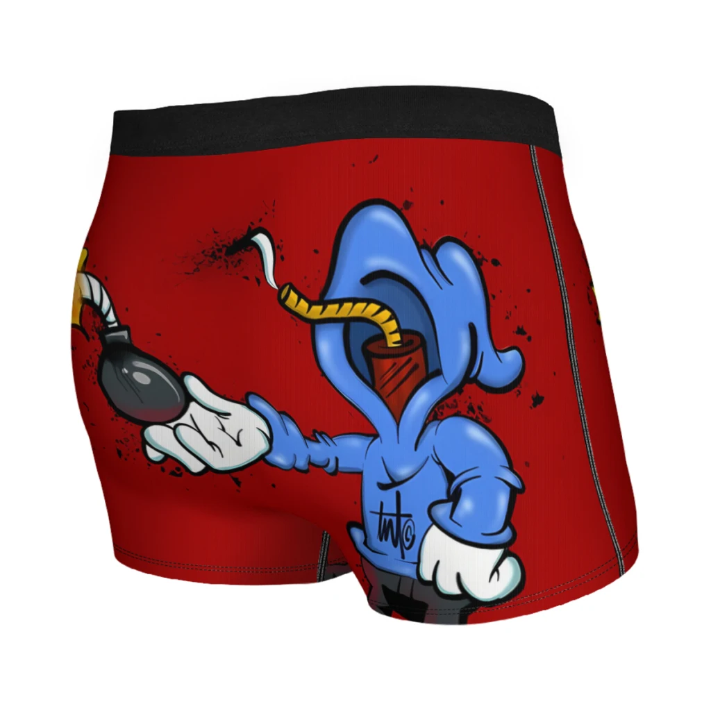 Graffiti Bomber HIP HOP Underpants Cotton Panties Men's Underwear Print Shorts Boxer Briefs