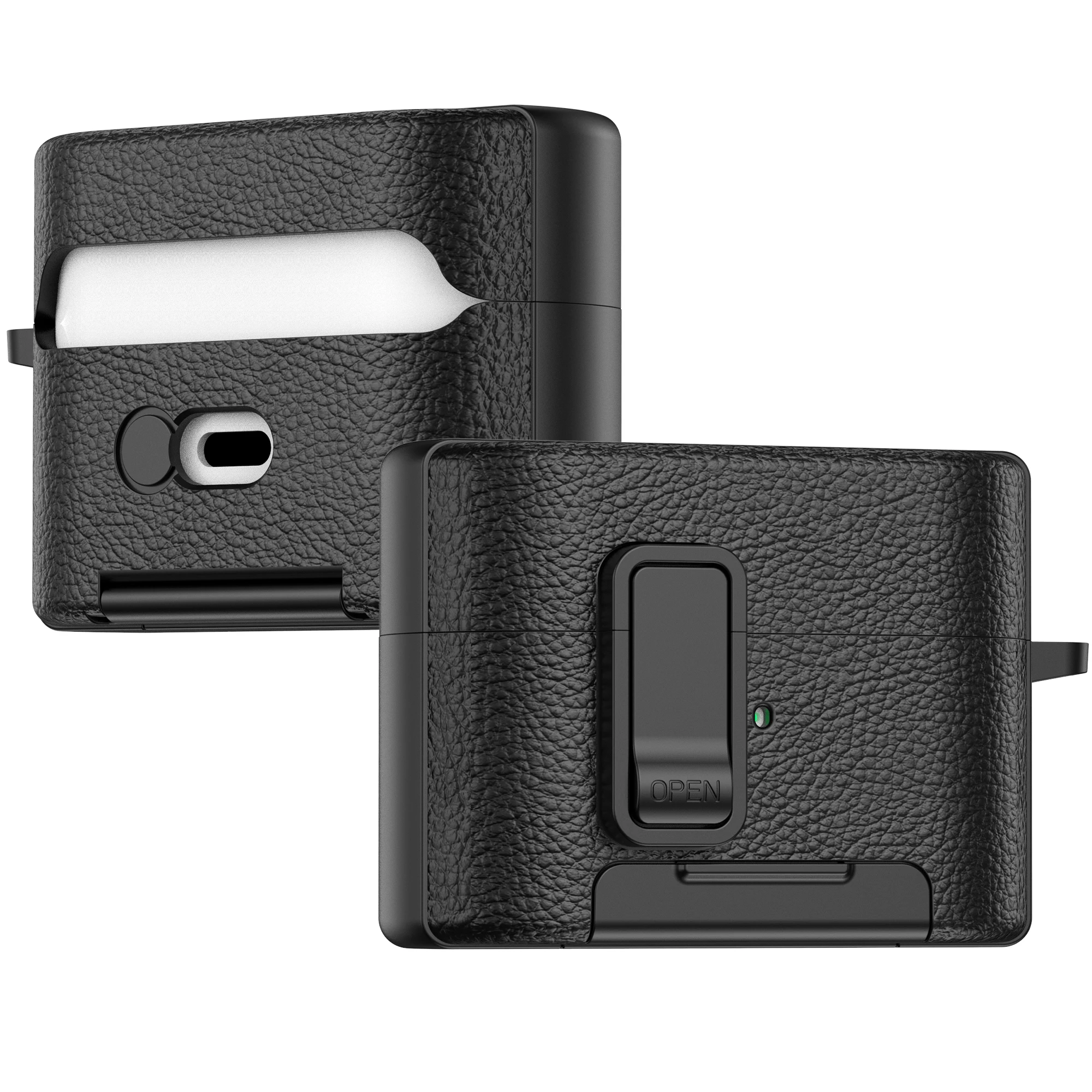 New Earphone Cover For sony WF-1000XM6 Protective Case With Secure Lock Invisible Phone Stand Leather Texture Protect Cover - view 5