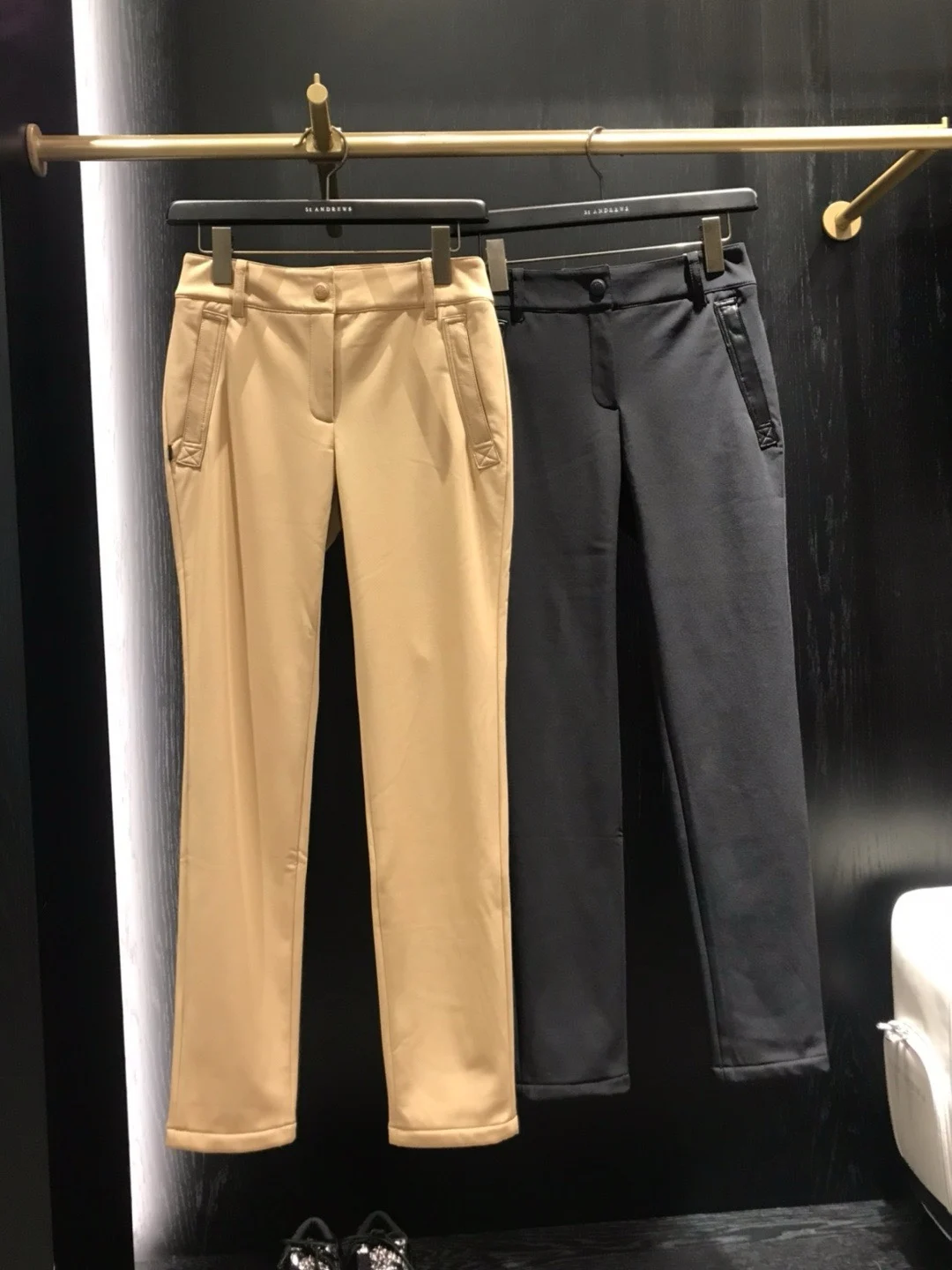 ST ANDREWS Women's Autumn/Winter Thickened and Fleece-Lined Long Pants; Casual Fashion High-Quality Long Pants; Vers Slim Fit
