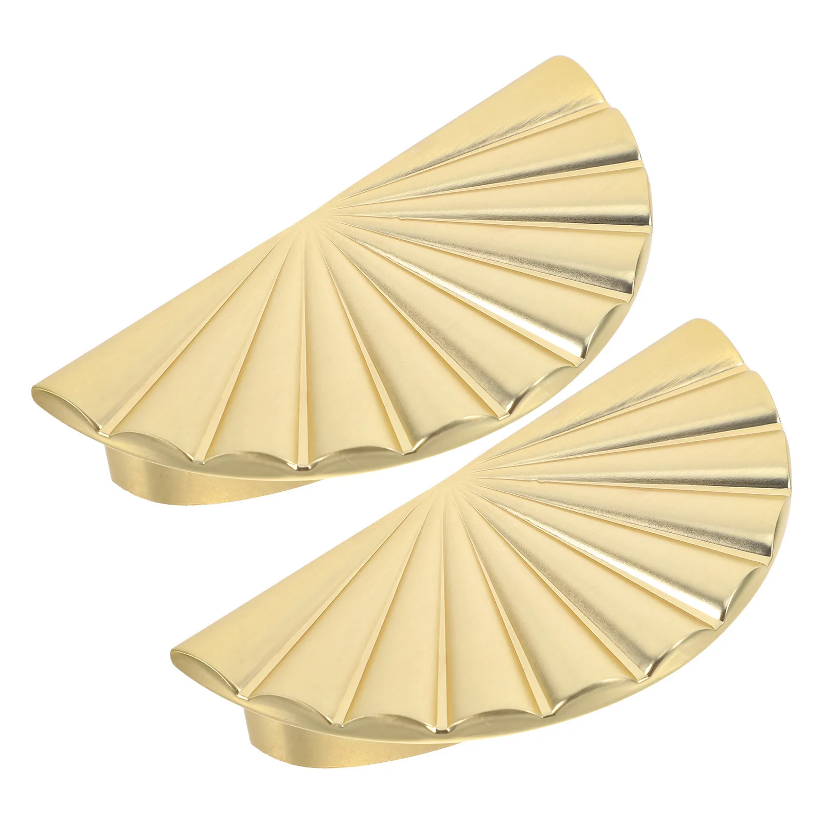 

2pcs Gold Cabinet Handles Zinc Alloy Drawer Pulls Smooth For Kitchen Bathroom Wardrobe Closet Shoe Cabinet Furniture