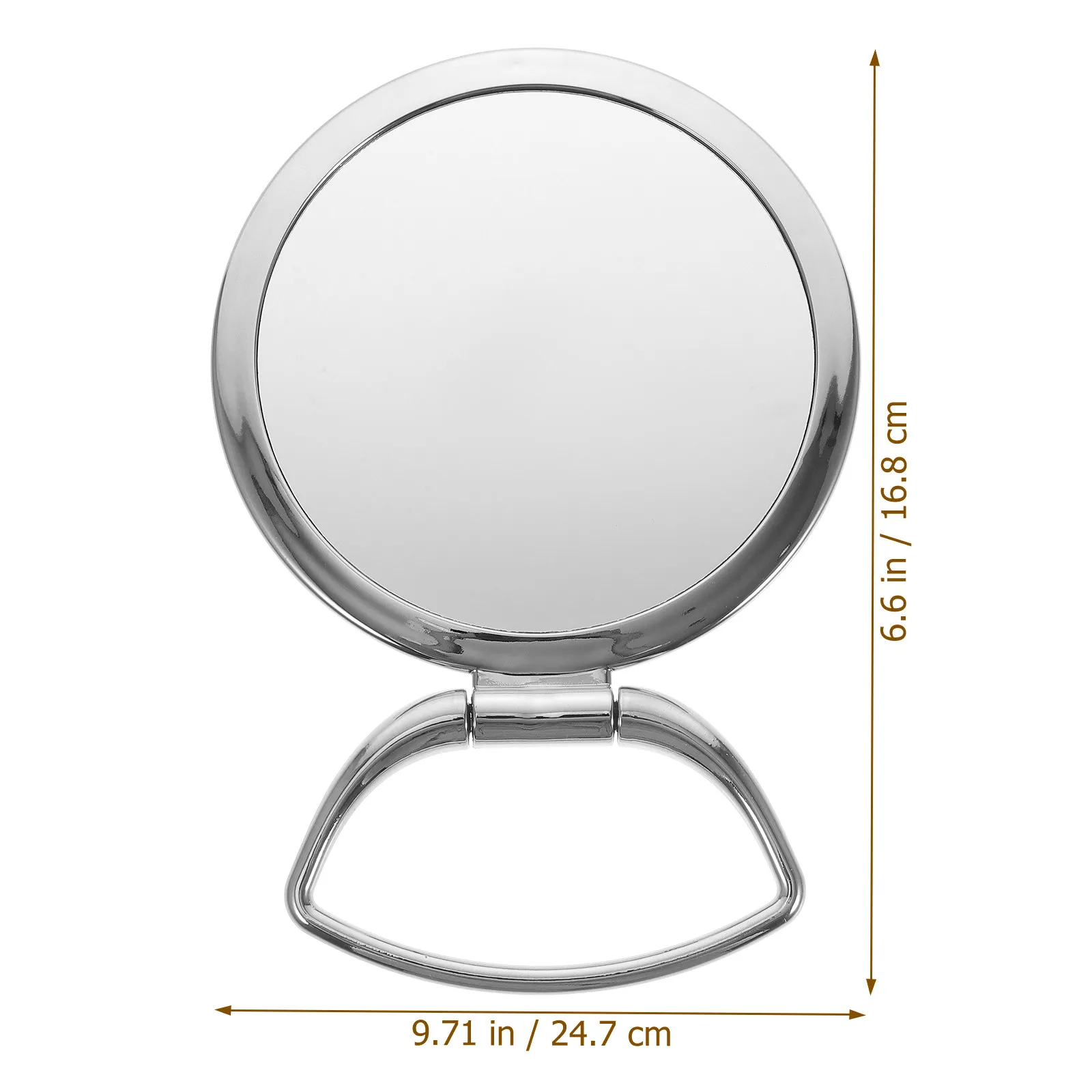 Lightweight Foldable Handheld Mirror Double Sided Makeup Mirror for Travel Salon Desktop Use and Precise