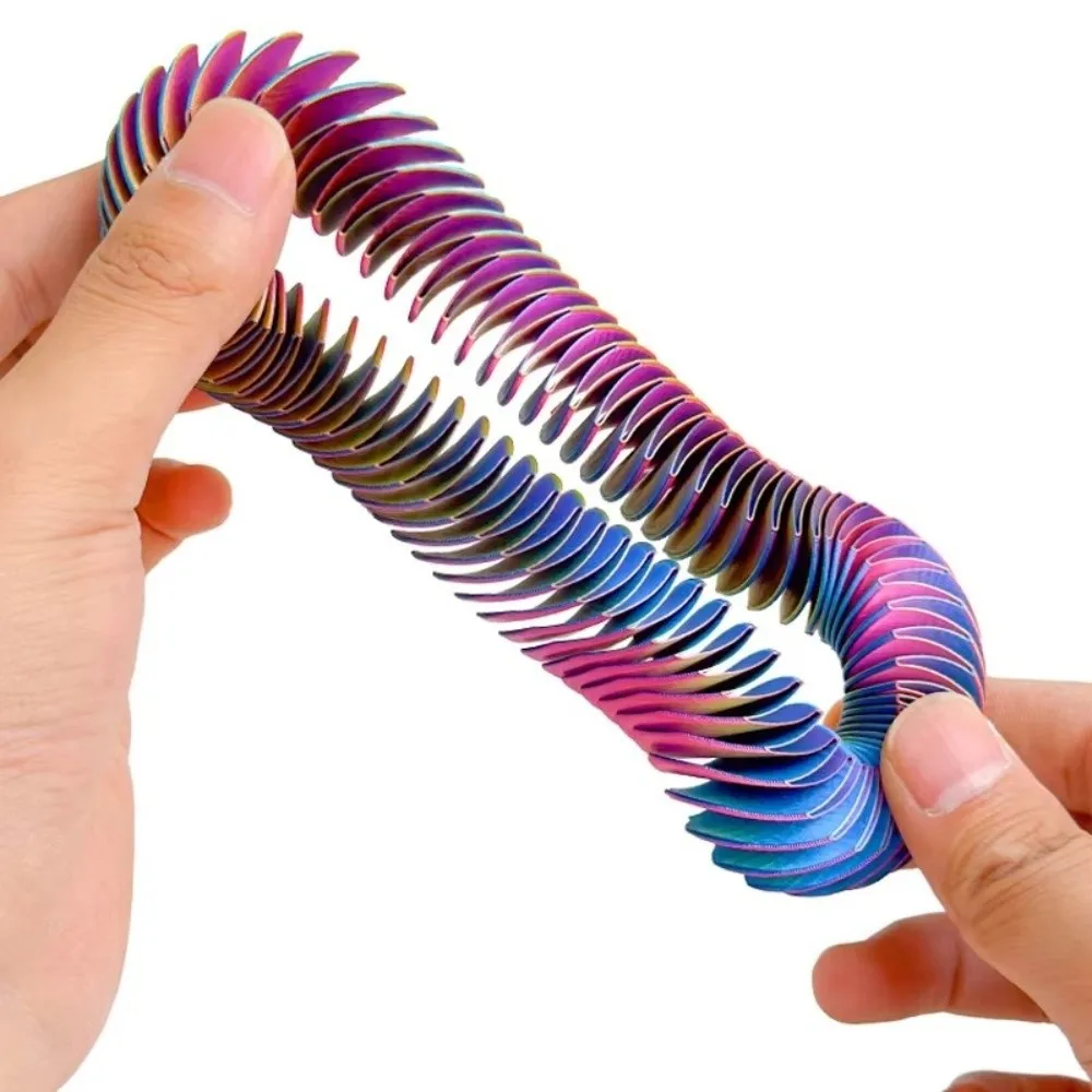 Hand Sensory Spiral Spiral Fidget 3D Printed Stretchable Sensory Gadget Telescopic Soft Elastic Squishy Loopz Christmas Gift