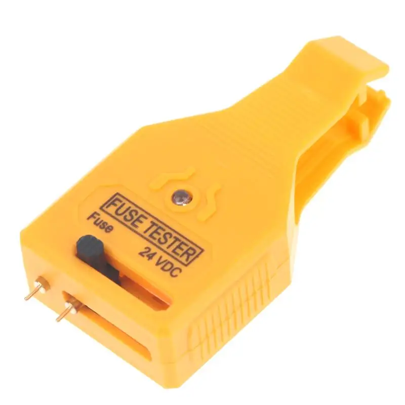 Auto Fuse Detection Tester 24V DC 1Pcs LED Indicator Non Slip Grip Handheld Tool for Garage Car Repair Jobs