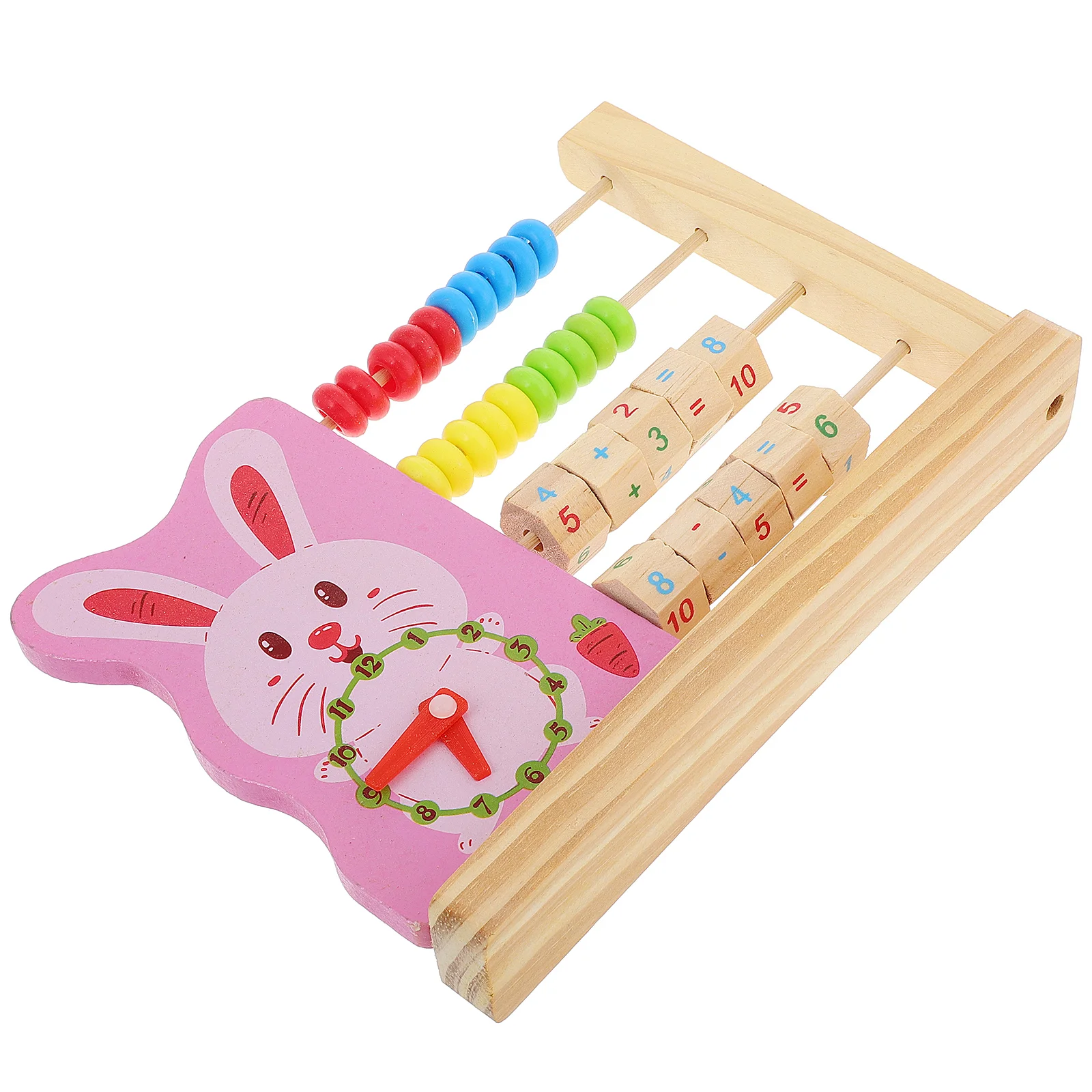 Holz Uhr Frühen Kindheit Bildung Spielzeug Abacus Mathematik Baby Computing Rack für Kinder Spiel Pädagogisches Spielzeug Zählen Werkzeug