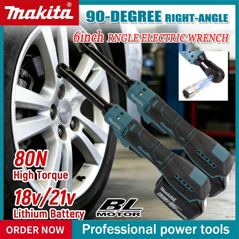 

Аккумуляторный гайковерт Makita 6 дюймов с удлиненной головкой для снятия винтов и гаек, 220 Н·м, 3/8 дюйма, электроинструмент для аккумуляторов 18 В