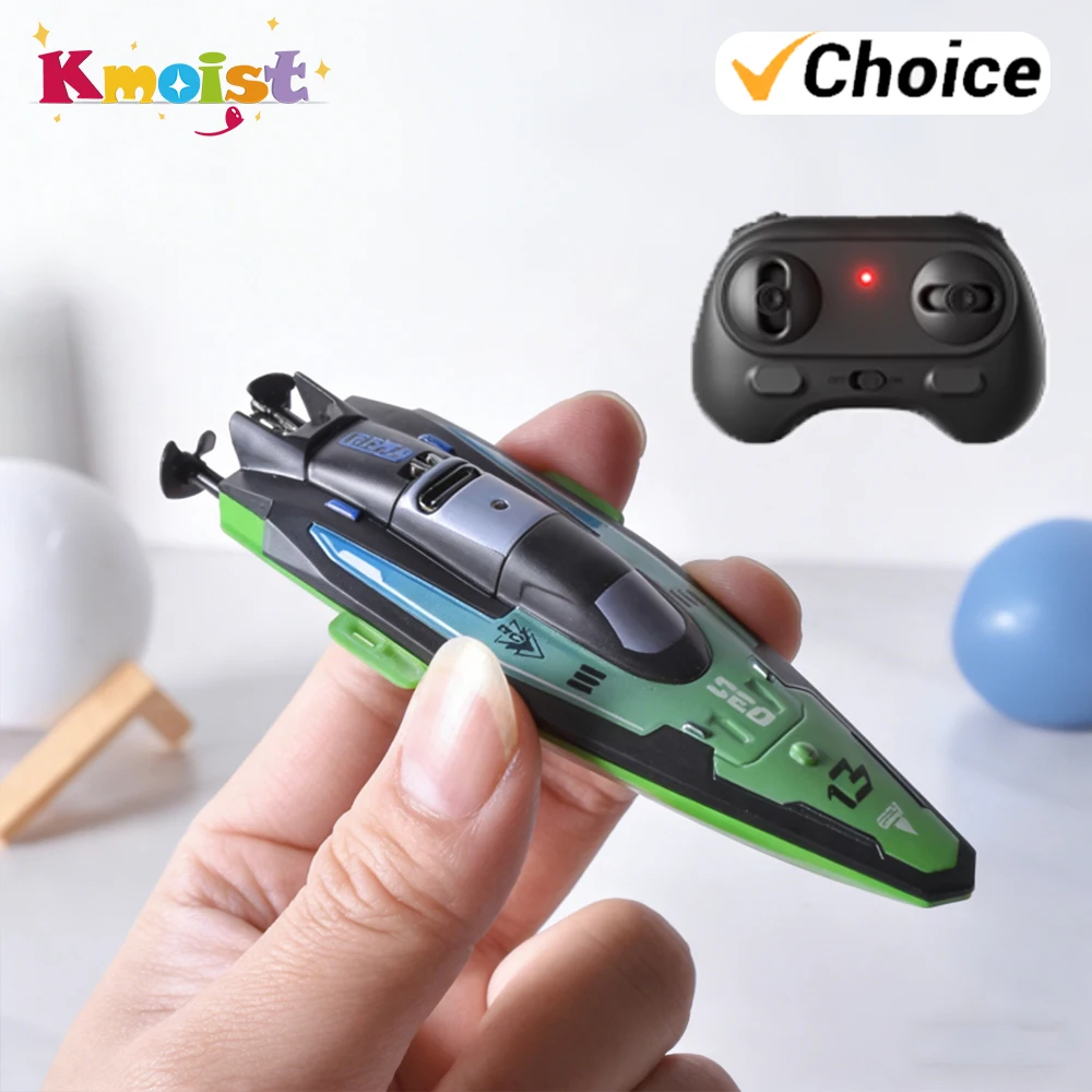 Mini RC Boat High Speed Ship 2.4G Remote Control Toy Rc Speedship With Rechargeable Battery Fast Toy for Boy Children Toys GiftS