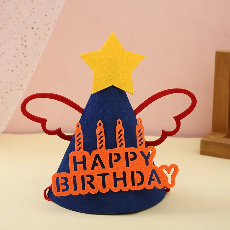 

Childrens birthday party, babys first year decoration non-woven hat shooting props déguisement bébé 아기 코스프레 신생아사진