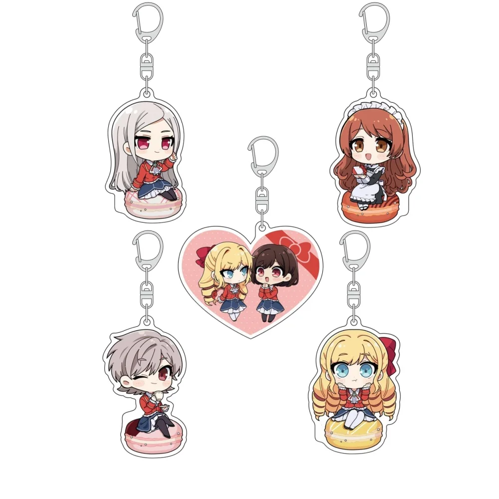 Loen Anime Store I`m in Love with the Villainess Claire & Rae Mana Acrylic HD Figure Keychain Decor Pendant Collection About6cm