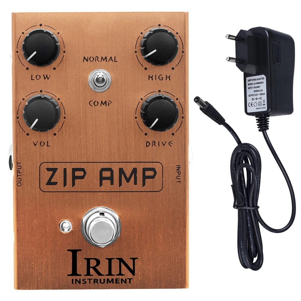 

IRIN Electric Guitar Effects Pedal ZIP AMP Strong Compression Overdrive Tone Guitar Pedal COMP Toggle Switch Guitar Parts