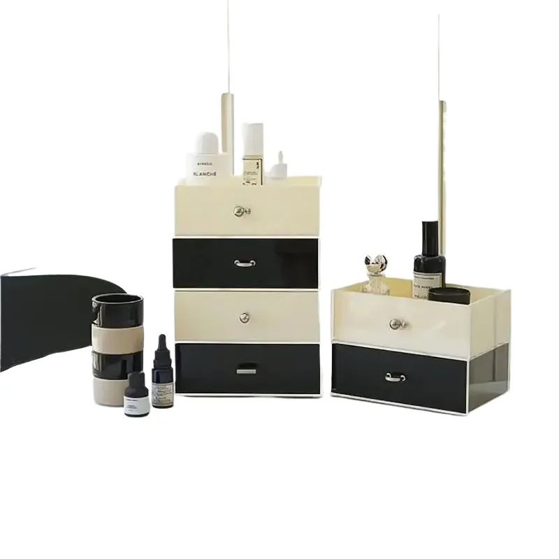 

Vintage storage Home decoration Makeup tool arrangement Acrylic multi-layer storage box