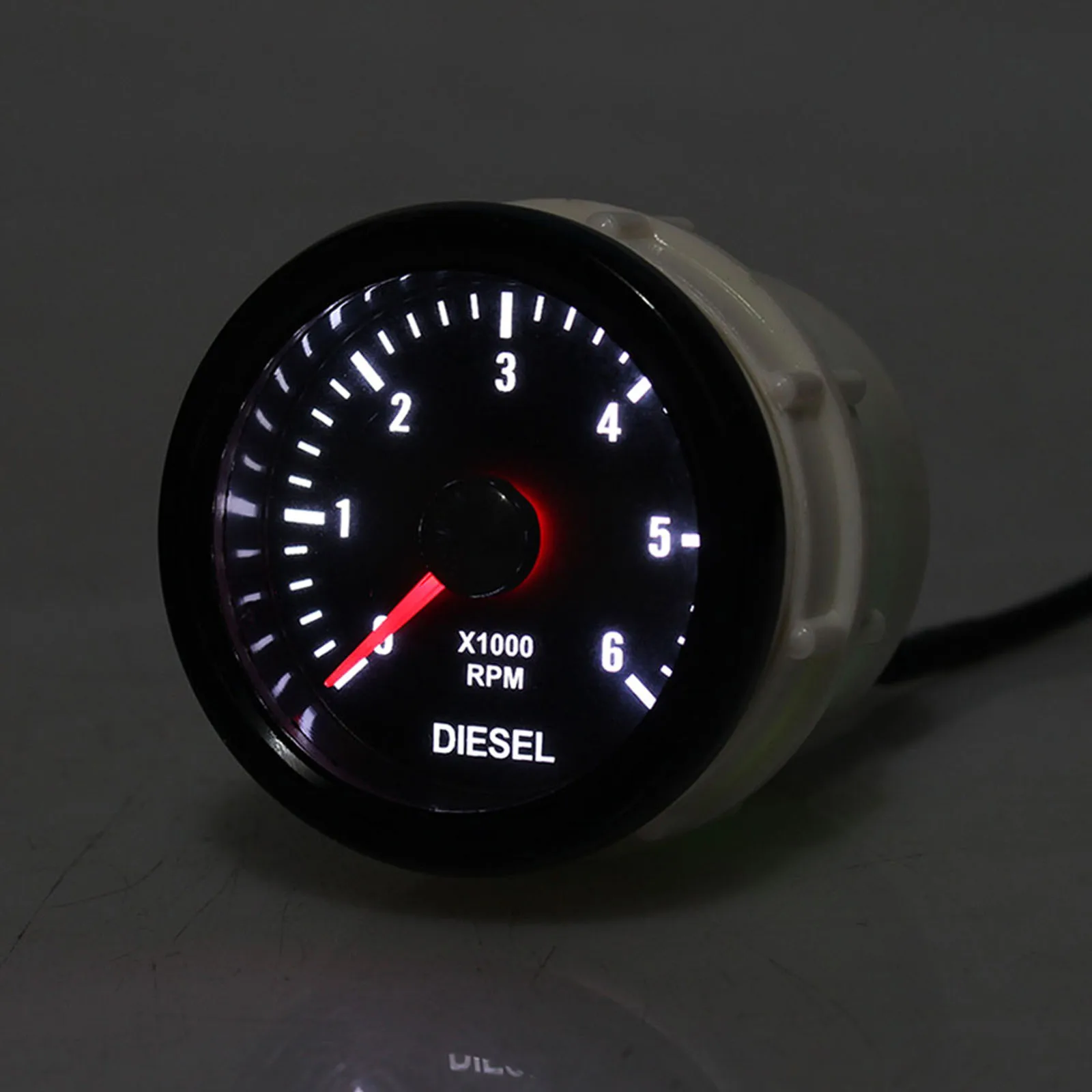 Tachymètre Yctze LCD 52mm 6000 Tr/min - Compte-tours Moto, Bateau Et Machines