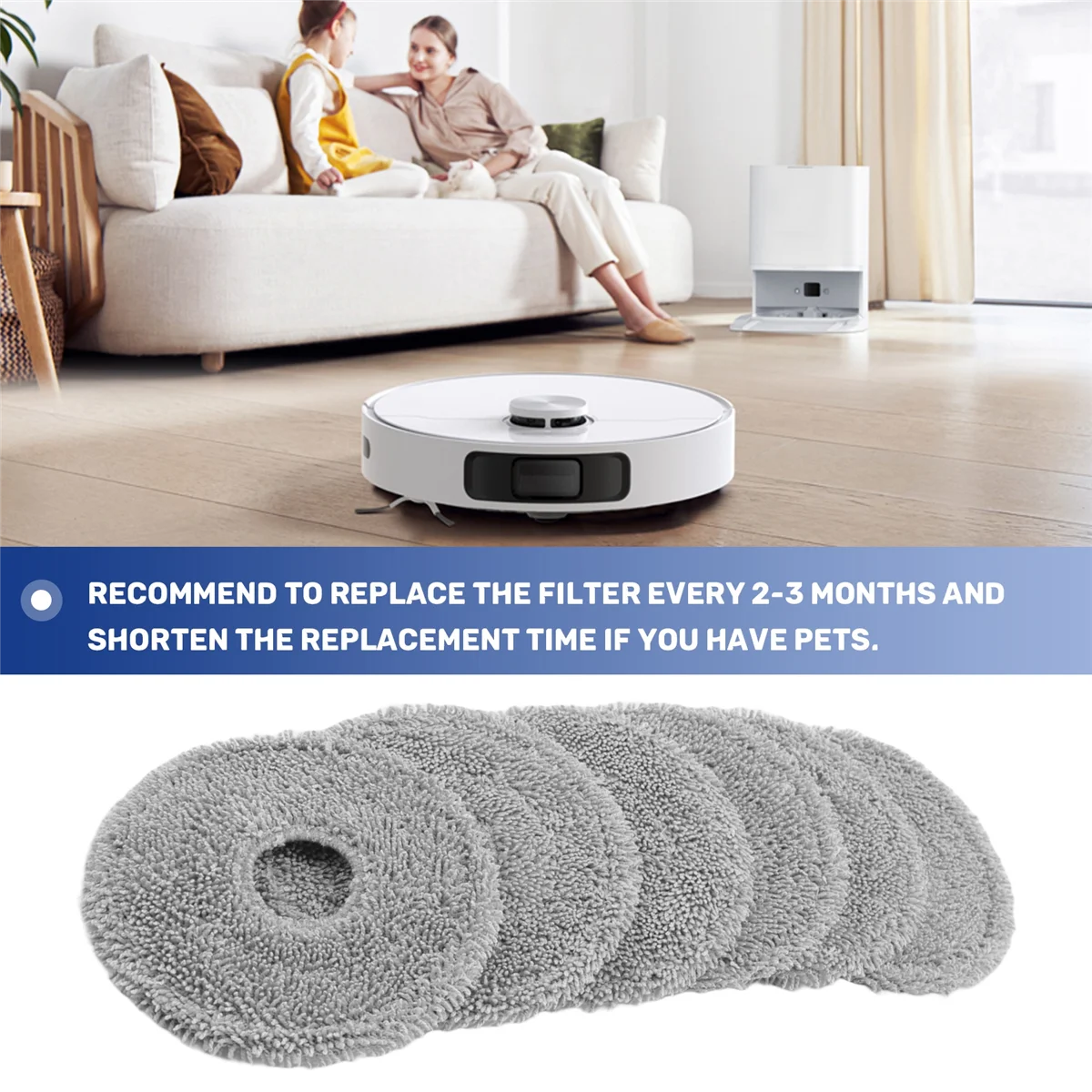 

NEW LISTING~Replacement Spare Parts for Bot L10 Prime / L10S Pro / L10 Pro Robot Vacuum Main Side Brush Hepa Filter Mop Cloth