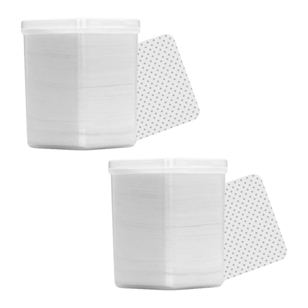 400 pçs 2 caixa almofadas de algodão para limpeza da pele premium removedor de maquiagem toalhetes suprimentos da arte do prego esmalte remover almofadas