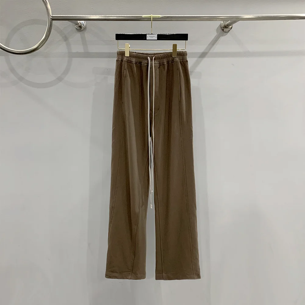 High Street Dark RO Pant Men's Dark Double Line Loose Large Size High Street Buckle Open Wide Leg Pants Men's Casual Pants