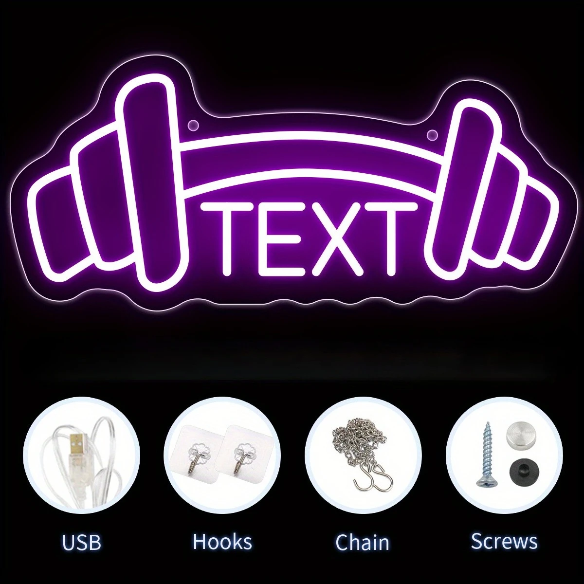 Custom Home Gym Neon Sign LED  - огляд і ціна Home Gym Names