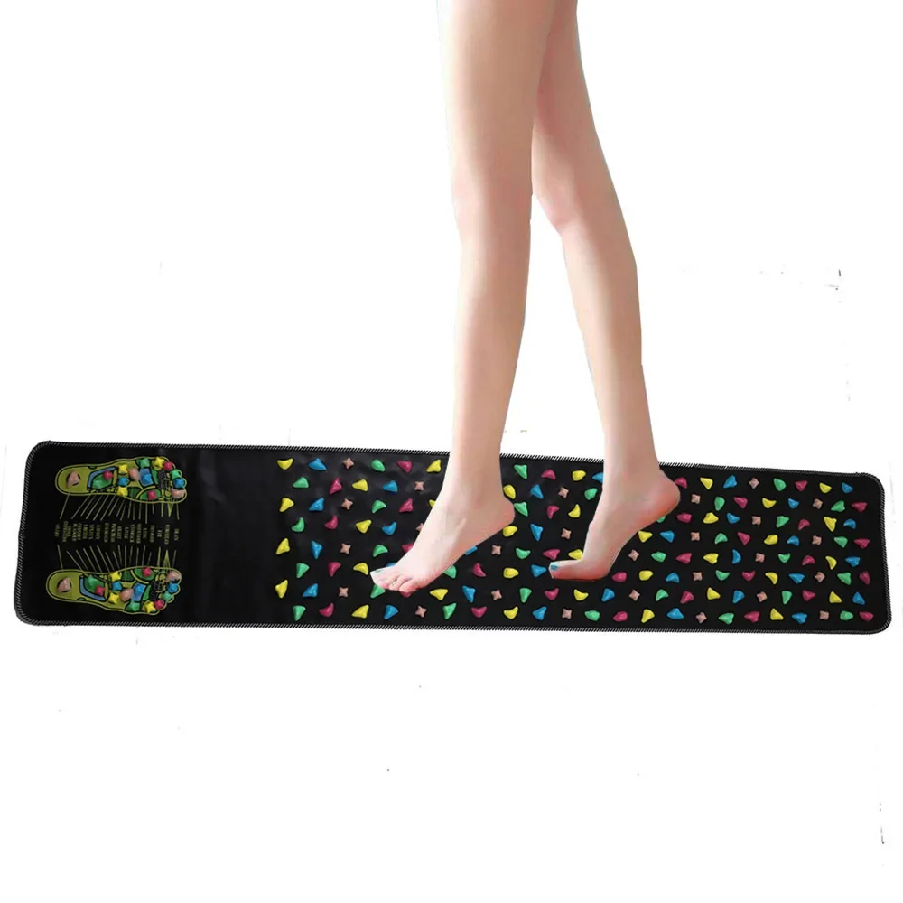 

Fingerpressure Board Foot Massage Pad Health Acupoint Reflexology Walking Pressure Board Imitation Goose Soft Stone Road