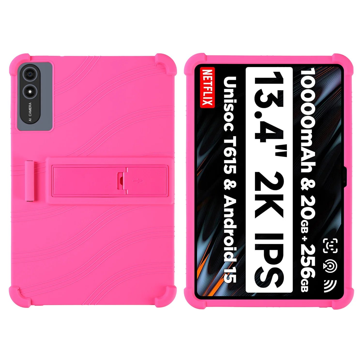 For FIRYMID G99 Tablet 13.4" Android 15 Case Shockproof Cover Soft Silicon Stand Protective Shell