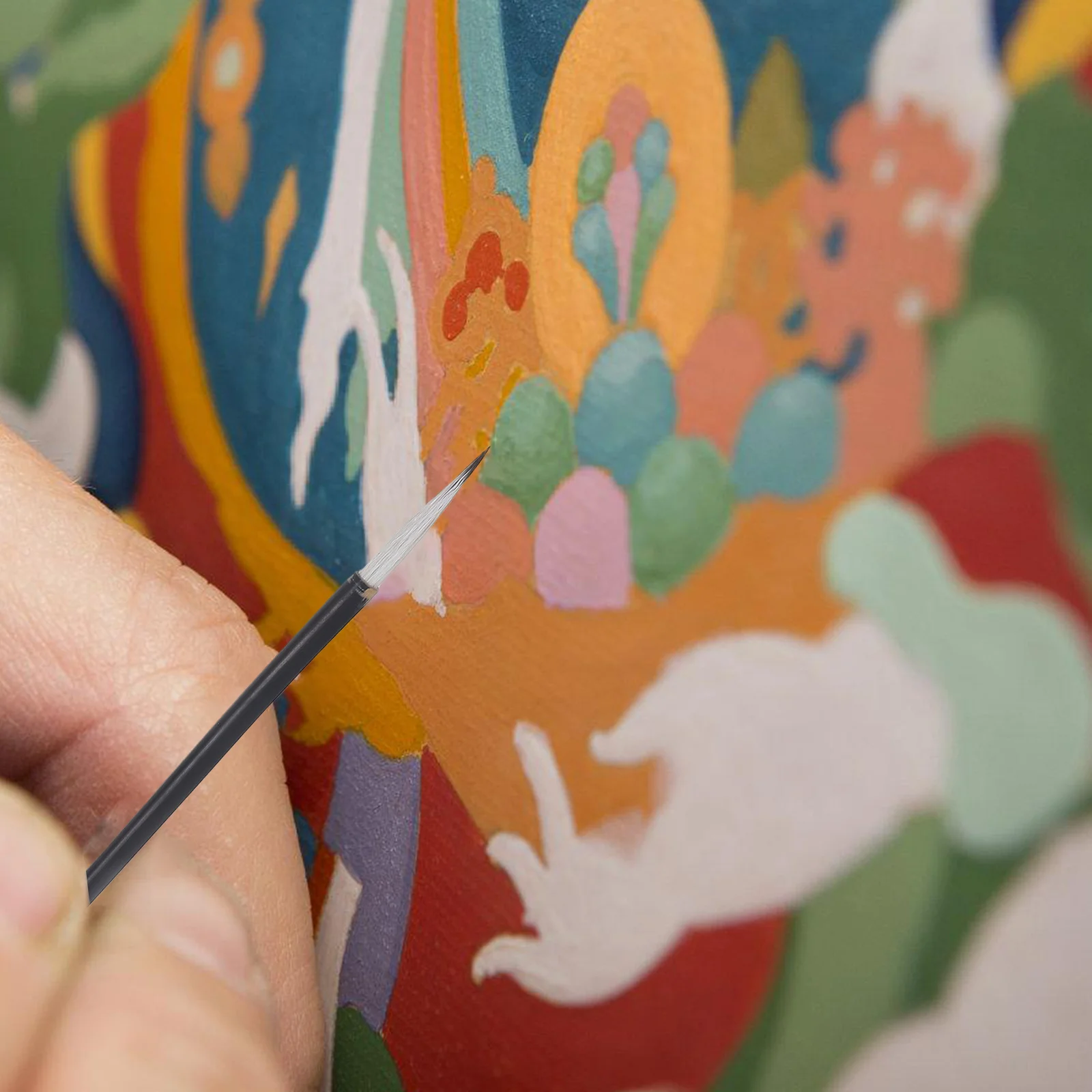 3 قطعة فرشاة شعر الذئب مجموعة الخط الصيني اللوحة غرامة خط الرسم لزهرة الطيور بالتفصيل فرشاة الخط اللوحة