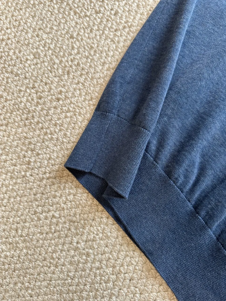 Old Money Style Men Long Staple Cotton Knitted Crew Neck Breathable Draping Rib Cuff Casual Summer T Shirt