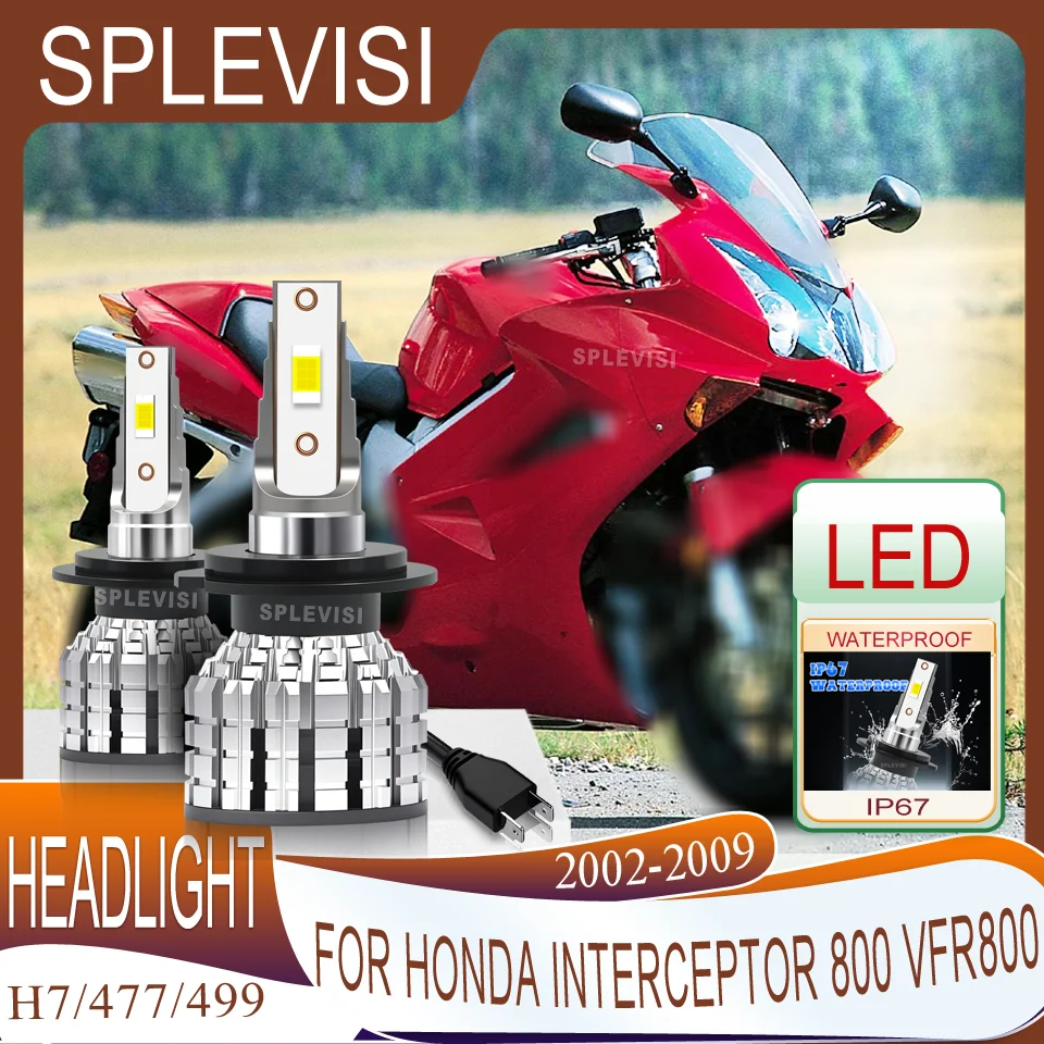 

Waterproof IP67 Lifespan 60000hr motorcycle Headlight For Honda Interceptor 800 VFR800 2002 2003 2004 2005 2006 2007 2008 2009