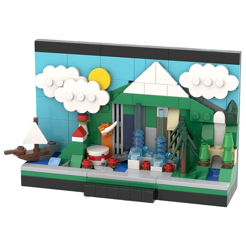 195 elementów MOC Podróż po drogach USA Oregon State Postcard Creator Model Klocki Konstrukcyjne Prezent na Boże Narodzenie Zabawka Architektoniczna Edukacyjna Pomysł na Prezent