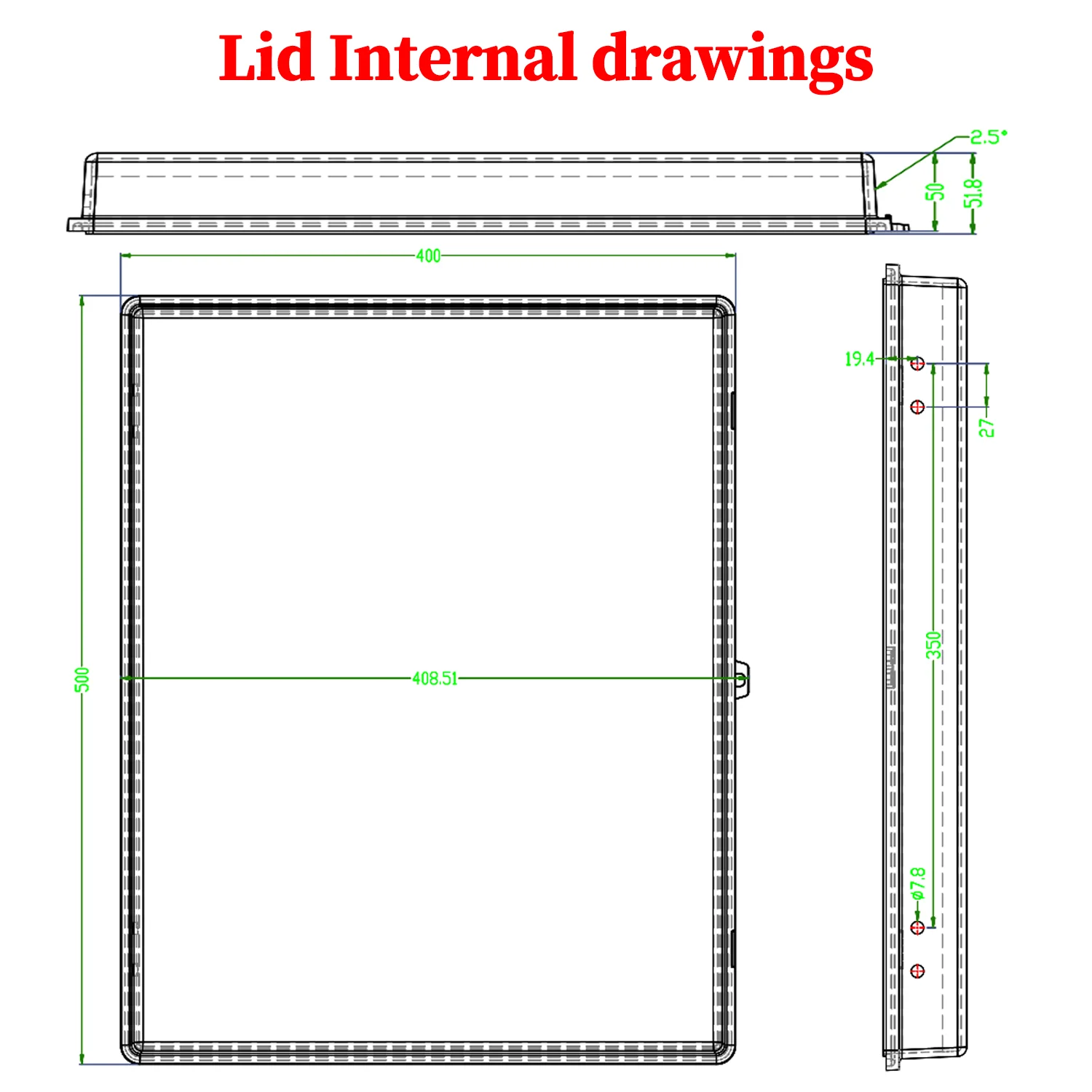 IP66 Outdoor Waterproof Electronic Box Grey/Transparent Cover Distribution Case ABS Junction Box  500x400x200mm