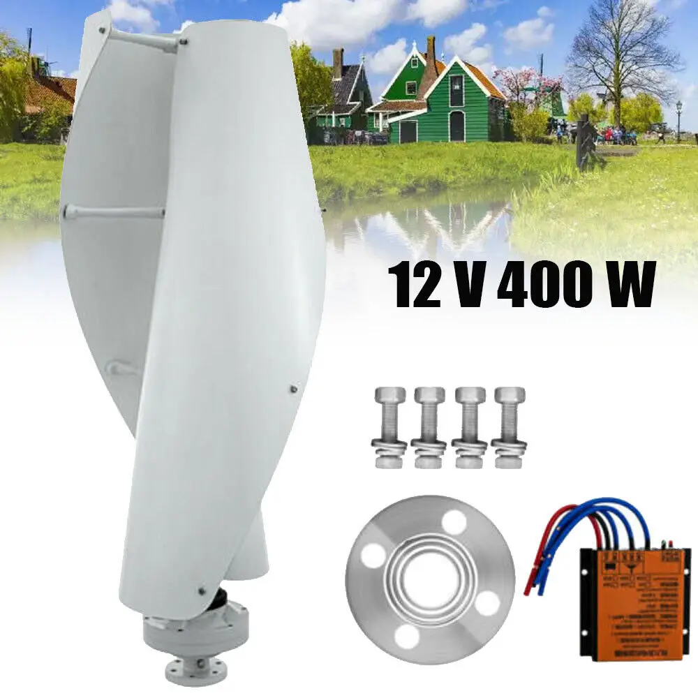 

12V 400W Helix Magnetic Levitation Axis Vertical Wind Turbine Generator With Controller MPPT 12V