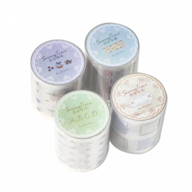 

10pcs/1lot Decorative Adhesive tapes Sewing time Scrapbooking DIY Paper Scrapbooking Stickers