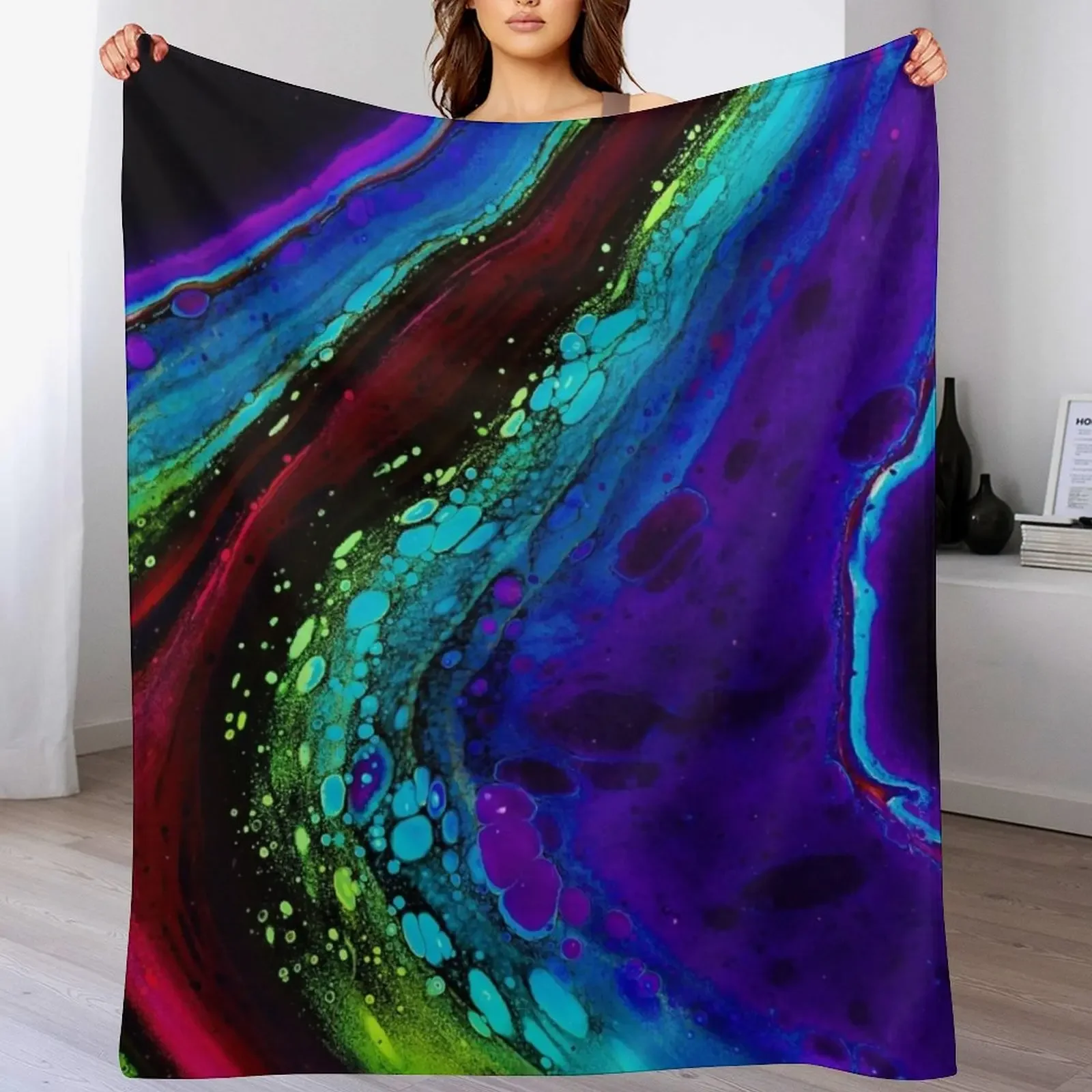 

Into The Everblack Throw Blanket Personalized Gift Vintage halloween Decoratives Blankets