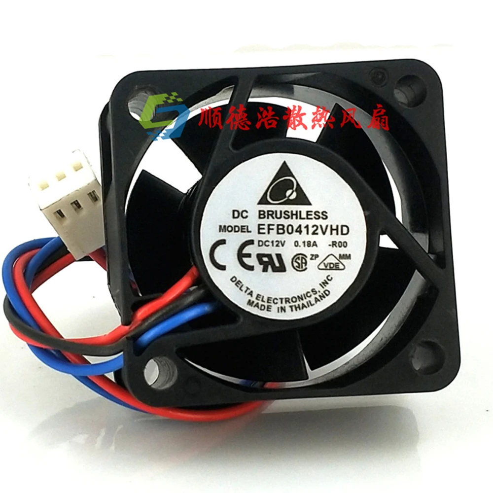 Для Delta Φ DC12V 0.18A двухшариковый 3-проводной 4020 40 мм 4 см охлаждающий вентилятор