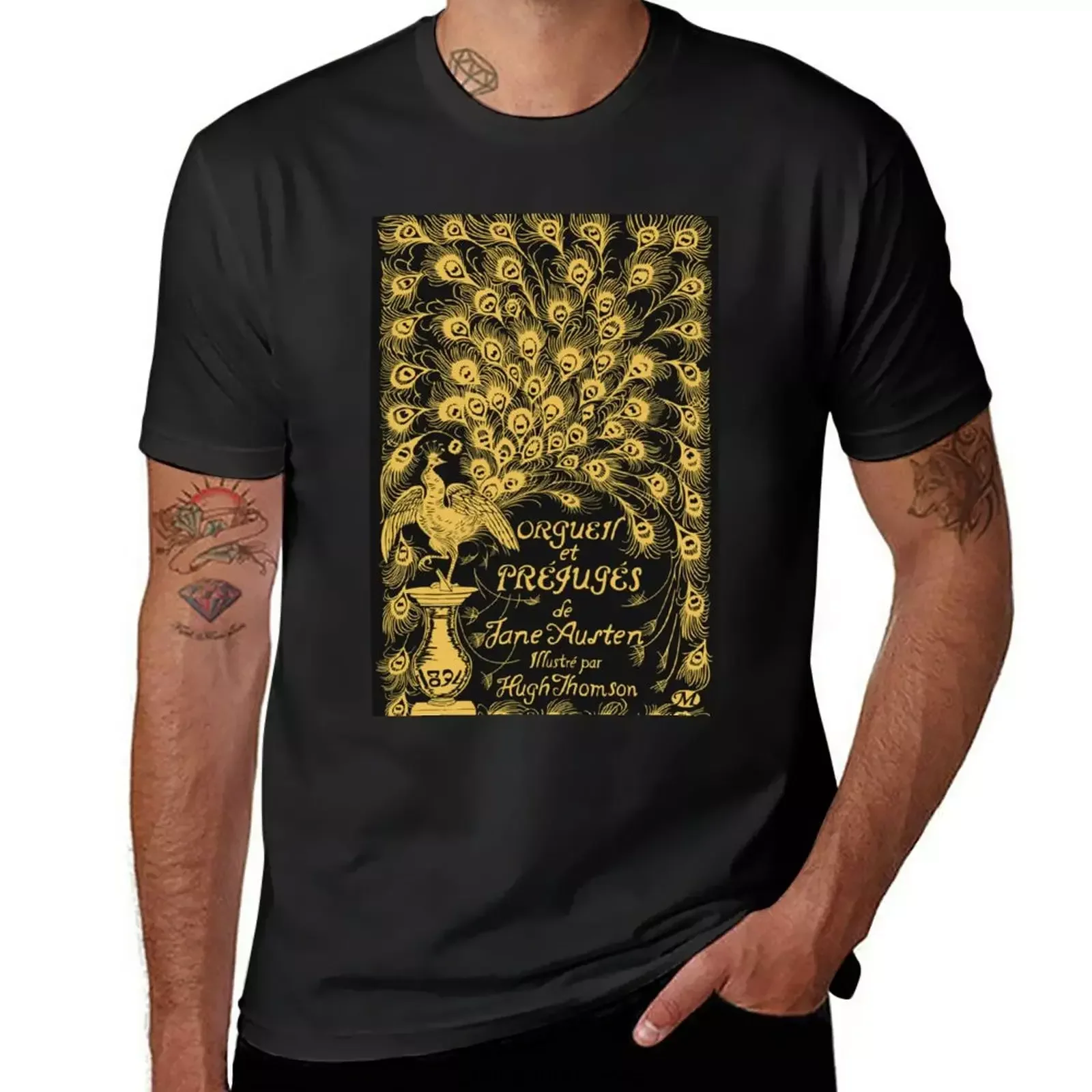 Orgueil et Préjugés (Pride and Prejudice French cover) T-Shirt sublime korean fashion oversizeds Men's clothing