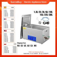 SucceBuy 1.3L 2L 3L 6L 10L 15L 22L 30L Ultrasonic Cleaner Lave-Dishes Portable Washing Machine Ultrasound Home Clean Appliances