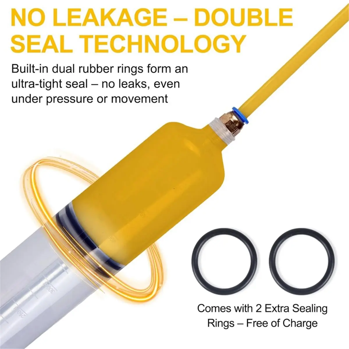 500CC Automotive Fluid Extractor with 39'' Long Hose & ExtensionTubes, Portable Oil Extractor Pump for Oil Change