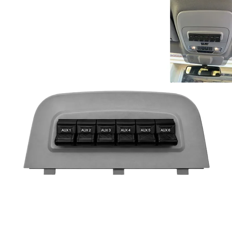 Roof console 6-position auxiliary switch panel kit
