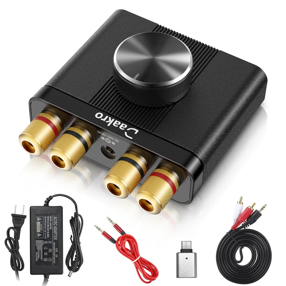 

Digital Audio Amplifier HiFi Sound Amplifier Chip3116 Bluetooth 5.0 Car Mini Home Theater Sound System 50W*2 12v5a US Adapter