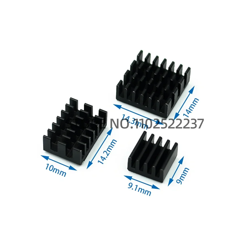 For Raspberry Pi 4 Heat Sink 3pcs Raspberry Pi 4B Aluminum Heatsink Radiator Cooling Kit Cooler for Raspberry Pi 4 Model B