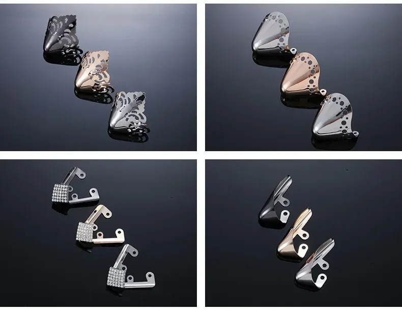 Frauen High Heel Metall Kappe Kappe Tragen und Reißen Concealer Anti-kicking Leder Schuhe Punkt Schutz Flache Schuh Tipps kappe Accessorices – Detail 13