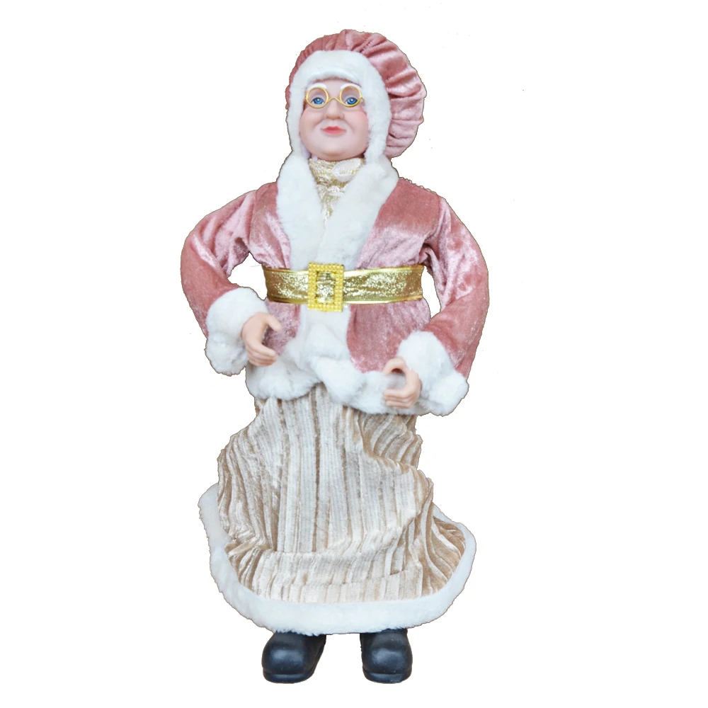 45cm Grandma Santa Claus Doll, Home Decor Christmas Santa Claus Statue Sculptures and figurines